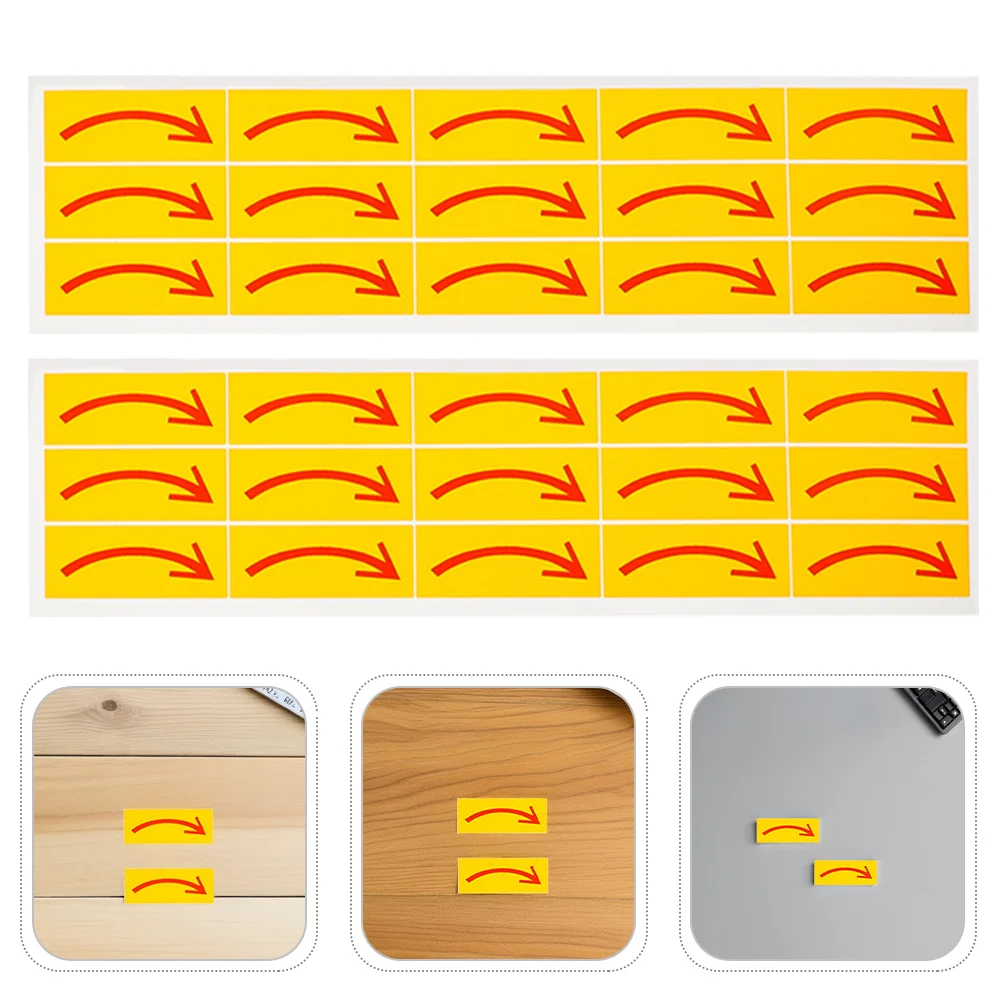 

40pcs Adhesive Directional Arrow Stickers Waterproof Equipment Indicator Signs Floor Wall Removable Strong Weather Resistant