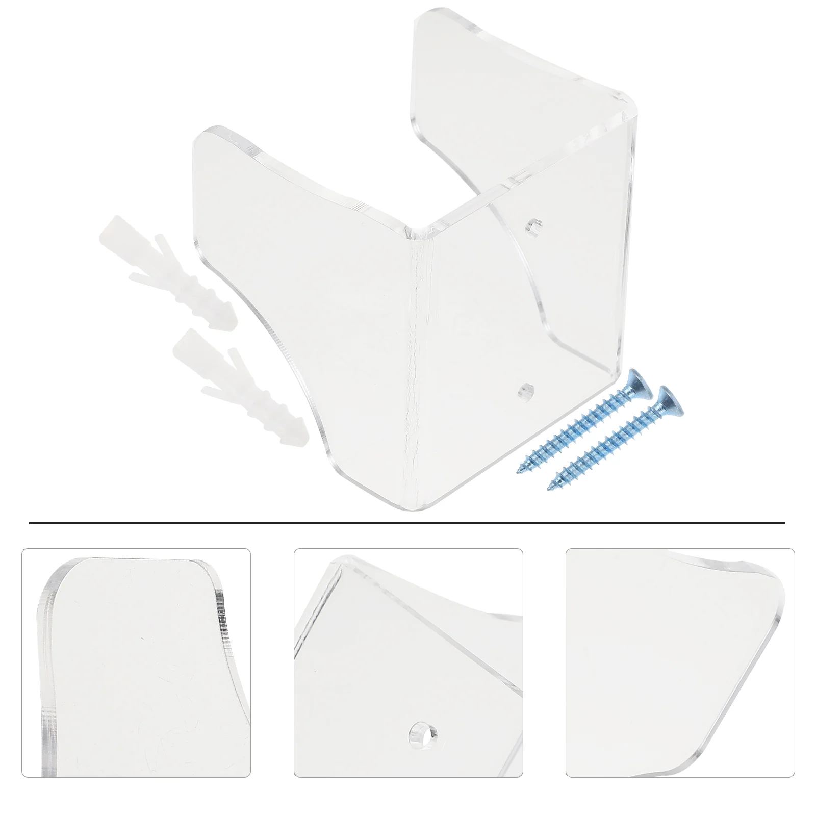 

Guitar Bass Wall Hanger Elegant Acrylic Deep Arc Skid Proof Foam String Instrument Display Mount Holder Stand