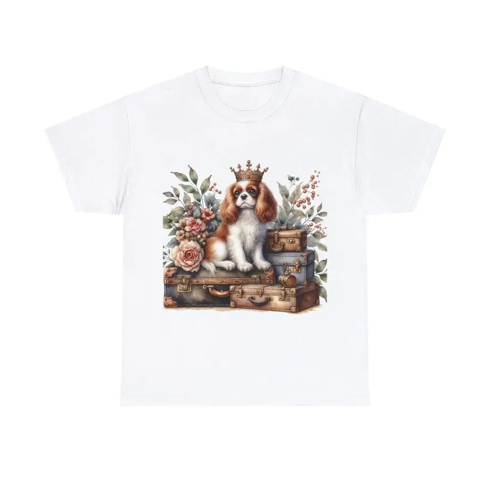 Royal Cavalier King Charles Spaniel & Vintage Bags Graphic T-shirts Y2K Tops New Arrival Unisex Summer