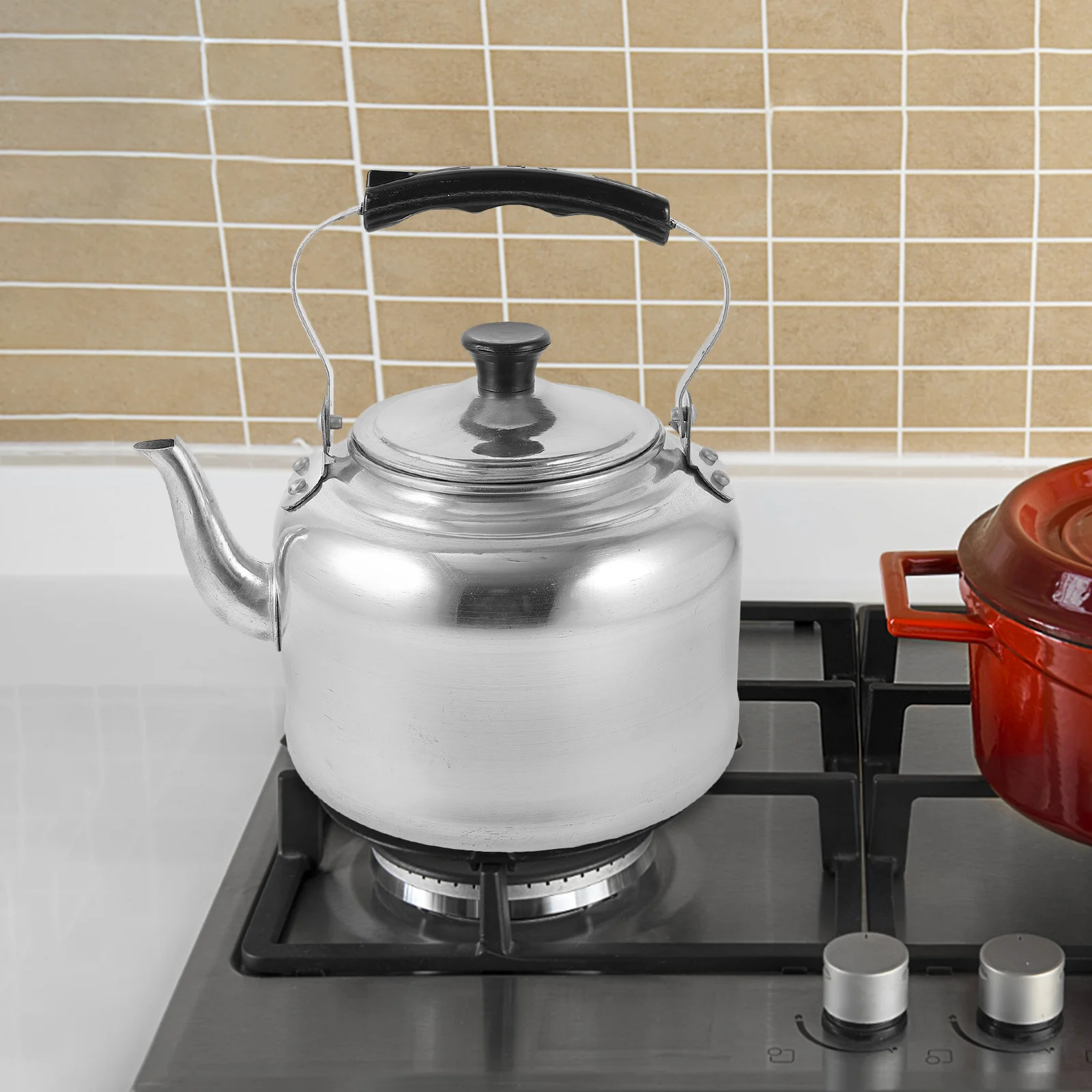 

Old-fashioned Aluminum Kettle Gas Stove Large Capacity Restaurant Tea (20cm Polished Kettle) Pot Handheld