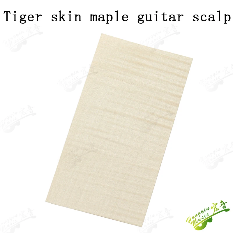 Zebrawood Gitarrenkopfplatte, wunderschönes Zebrano-Kopffurnier, Massivholz, handgefertigtes Material, Gitarrenzubehör, 200 x 90 x 0,55 mm – Detail 1