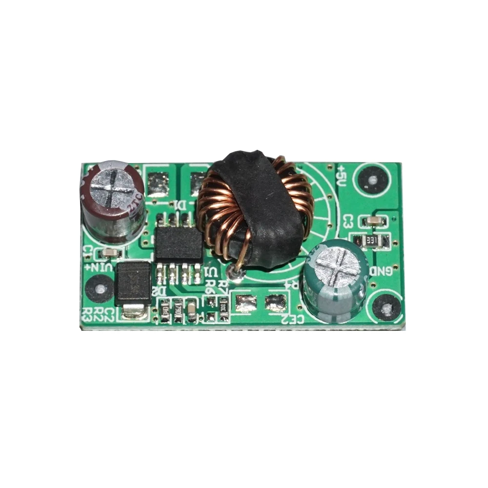 DC 8-30V to 5V Step Down Power Supply Module DC-DC 2.4A Buck Power Supply Board HX1314G Chip Synchronous Rectification Module