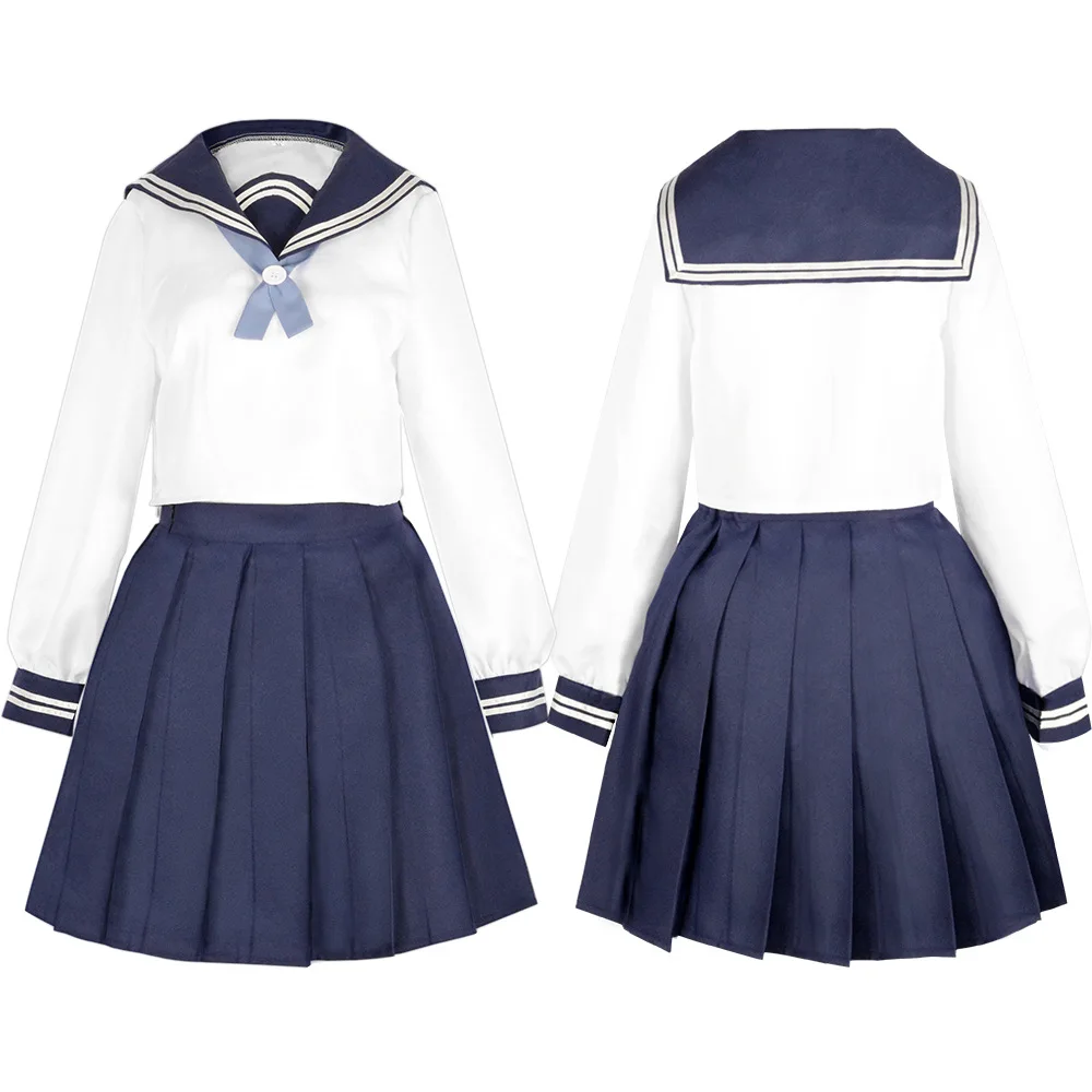 Spell Back To War Riko Cosplay Costume Women's 2D Comic-Con Cosplay College Style Girls Skirt Sailor Suit