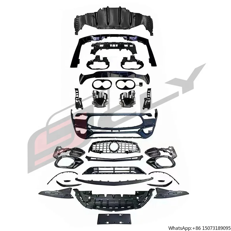 

CLY Body Kit for 2019-2022 CLA Class W118 Upgrade CLA45 Body Kit Front Rear Bumper Grill A45 Diffuser Exhaust Pipe