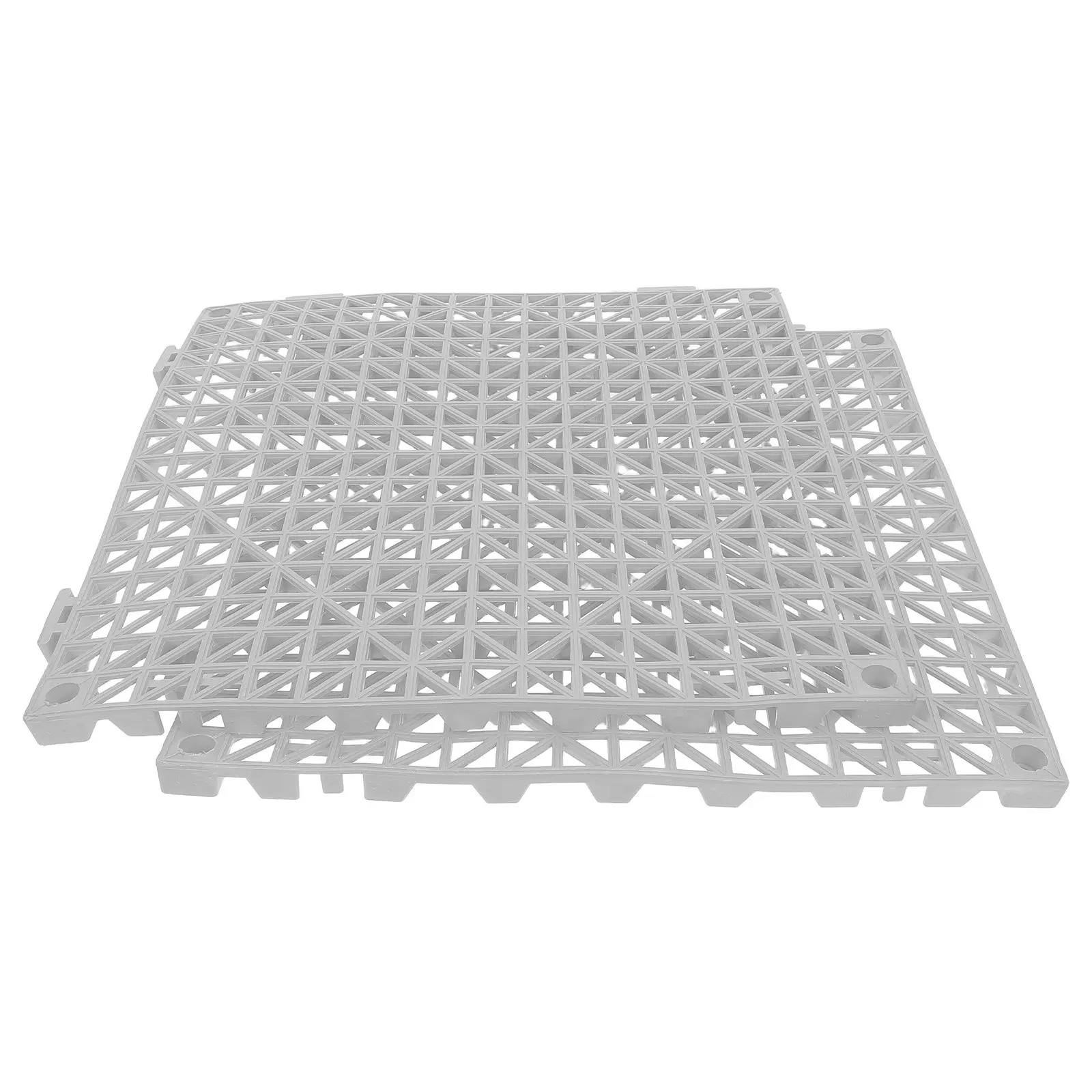 2Pcs Interlocking Floor Mats Bathroom Drainage Tiles Non Slip Shower Pool Deck Modular Anti Slip Mat Interlocking Floor Mat