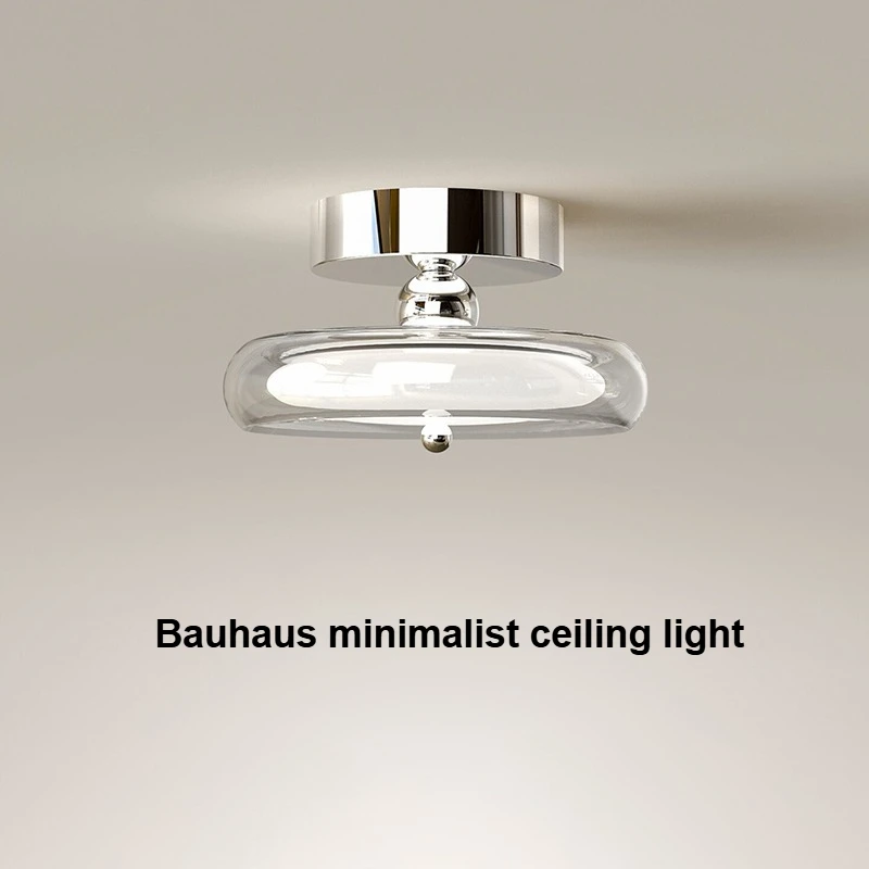 Bauhaus Minimalist Glass Aisle Ceiling Lamps Modern Corridor Lamp Entrance Door Bedroom LED Balcony Ceiling Lights Home Decor