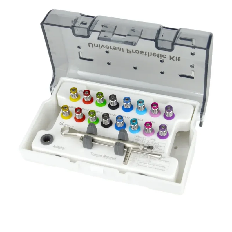 Dental Implant Repair Tool Kit Phase II Screwdriver Manual Torque Wrench Oral Surgery Box