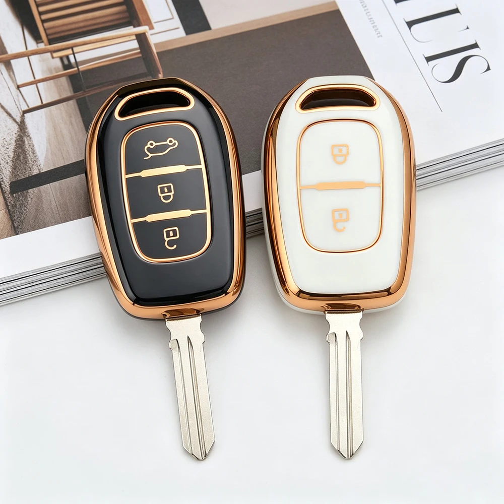 2/3 Button TPU Car Key Cover Case for Renault Kwid Traffic Symbol Dacia Sandero Logan Duster 2016 2017 2018 Fob Shell Holder