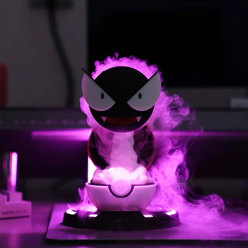 Em estoque gastly animação figura umidificador-reabastecimento de água carregamento spray ornamento brinquedo para decoração de casa presente