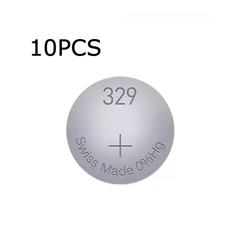 100% New 10PCS Original For Swiss 329 SR731SW Quartz Watch Button Cell Battery + Free Tools