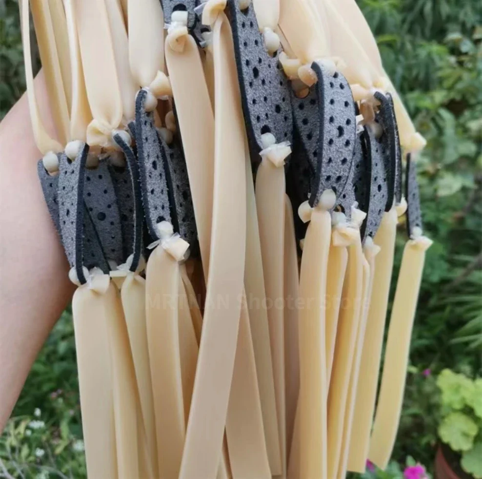 2mm Dicker Hochelastischer Gummistretch für Schleudern, Robuster Flacher Gummistretch für Outdoor-Katapult-Schießzubehör – Detail 1