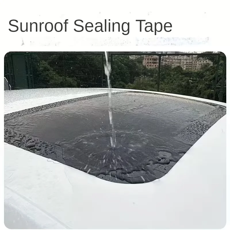 Car Sunroof Sealing Strip, Roof Sunroof Leak-Proof Tape Suitable For Cars SUVs Pickups Motorhomes And Car Exterior Decoration
