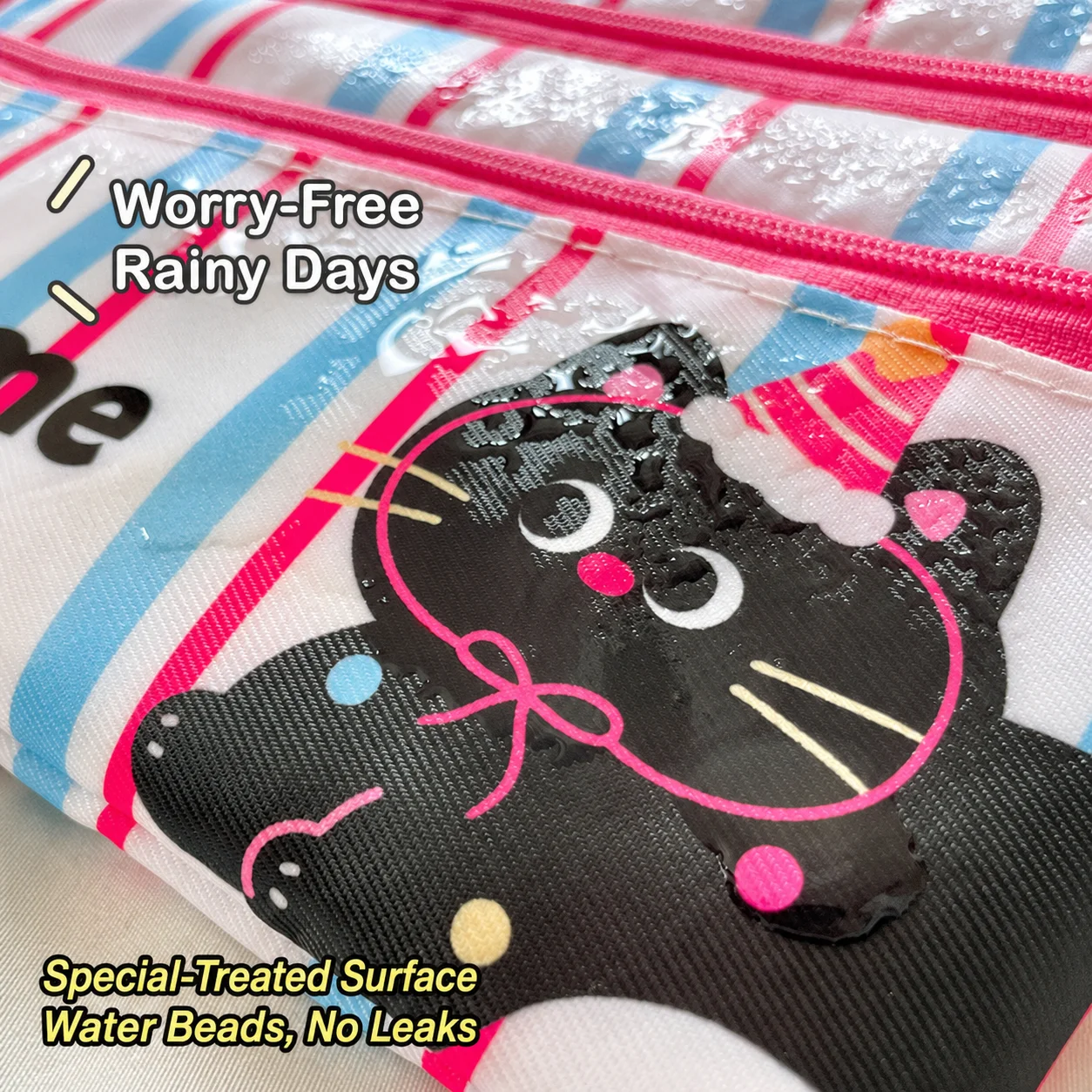 Polyester Card Holder Cartoon Travel Document Organizer Travel Card Holder Multifunctional Water-Resistant Card Holder