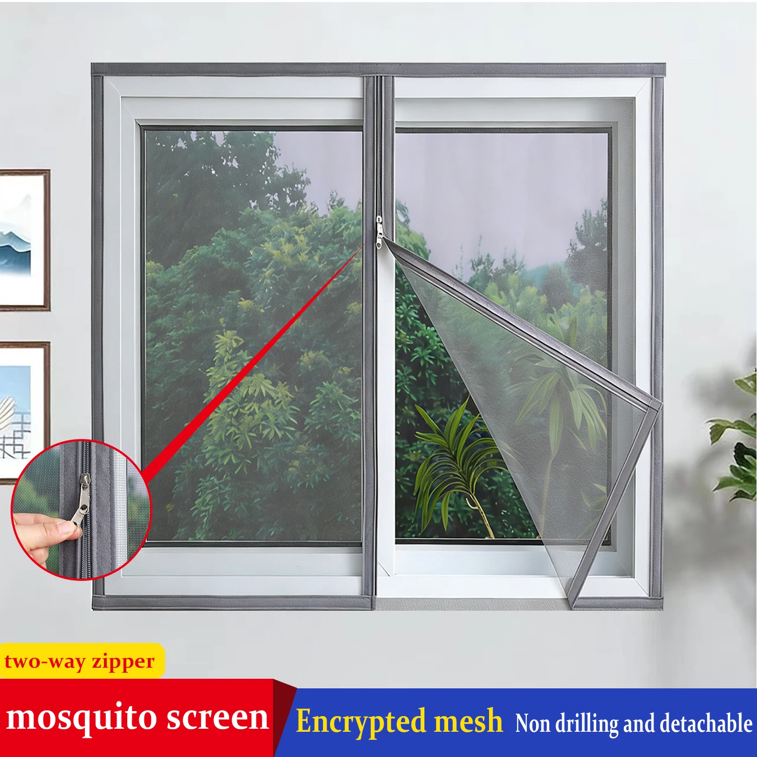 Gray Fine Mesh Anti…