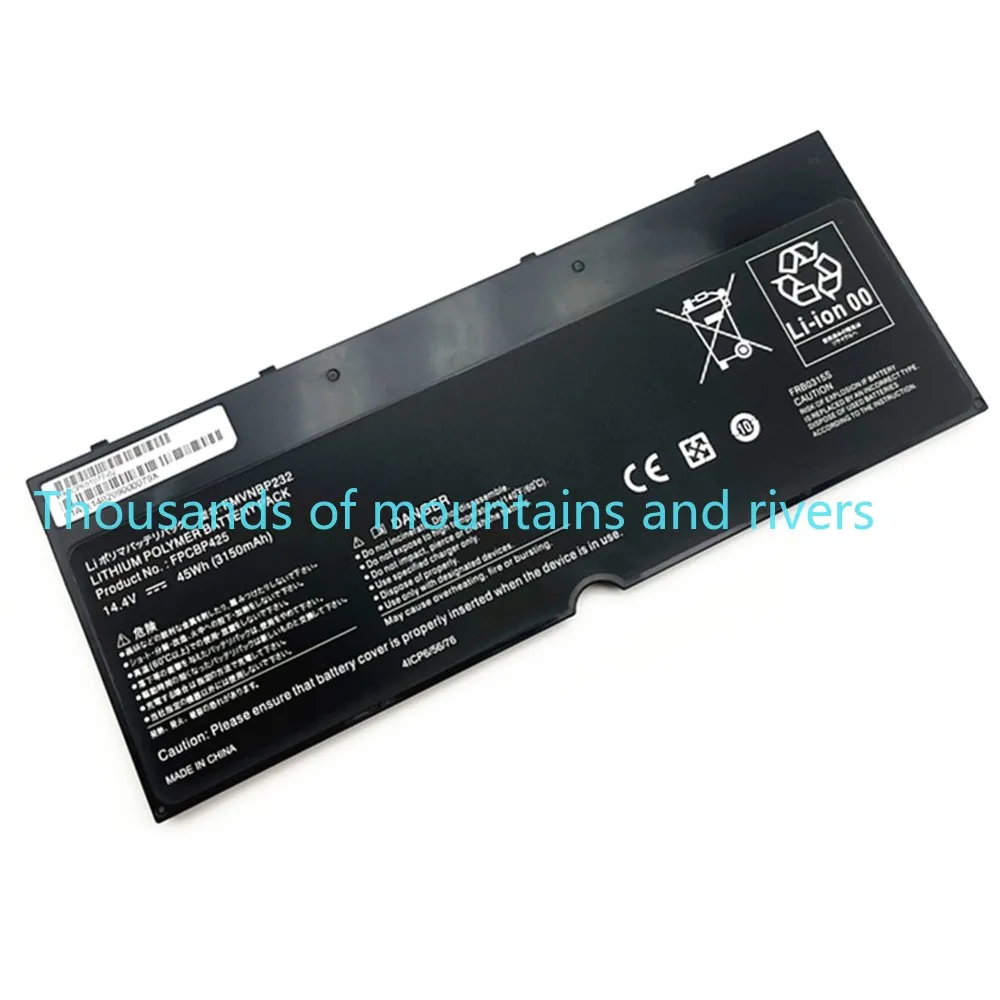 

FMVNBP232 FPCBP425 Аккумулятор для ноутбука Fujitsu Lifebook U745 T935 T904U FPB0315S 14,4 В 45 Втч 3150 мАч Аккумулятор для ноутбука
