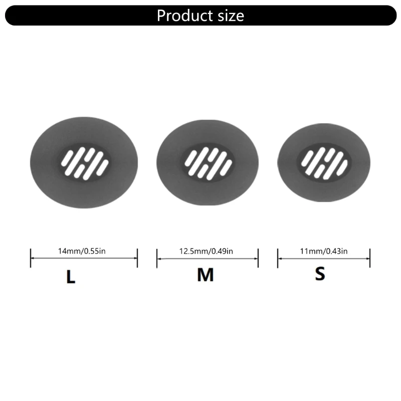 1Set Silicone Earbuds Tips Earplugs Set For Buds Air5 Pro Wireless Headphones Eartips Noise Isolation