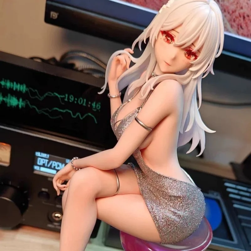 

Bearpanda Bp 1/6 23 см аниме фигурка модель орнамент-девушка в белом платье Коллекционное украшение для рабочего стола для фанатов