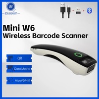 W6 Mini Wireless Barcode Scanner, CMOS Bluetooth Pocket QR/Barcode Reader, 1D/2D, for iOS & Android Payments