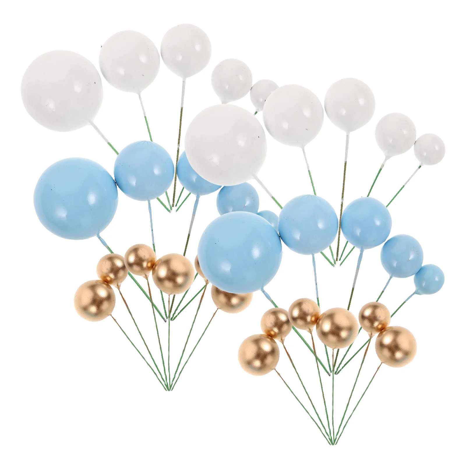 

108Pcs Cake Decoration Balls Round DIY Party Cake Insert Toppers for Birthday Wedding Shower Dessert Supplies