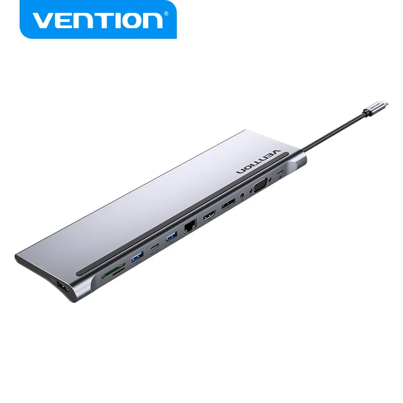 

USB-концентратор Vention, 12 в 1, 4K 60 Гц, HDMI, SD, TF-карта