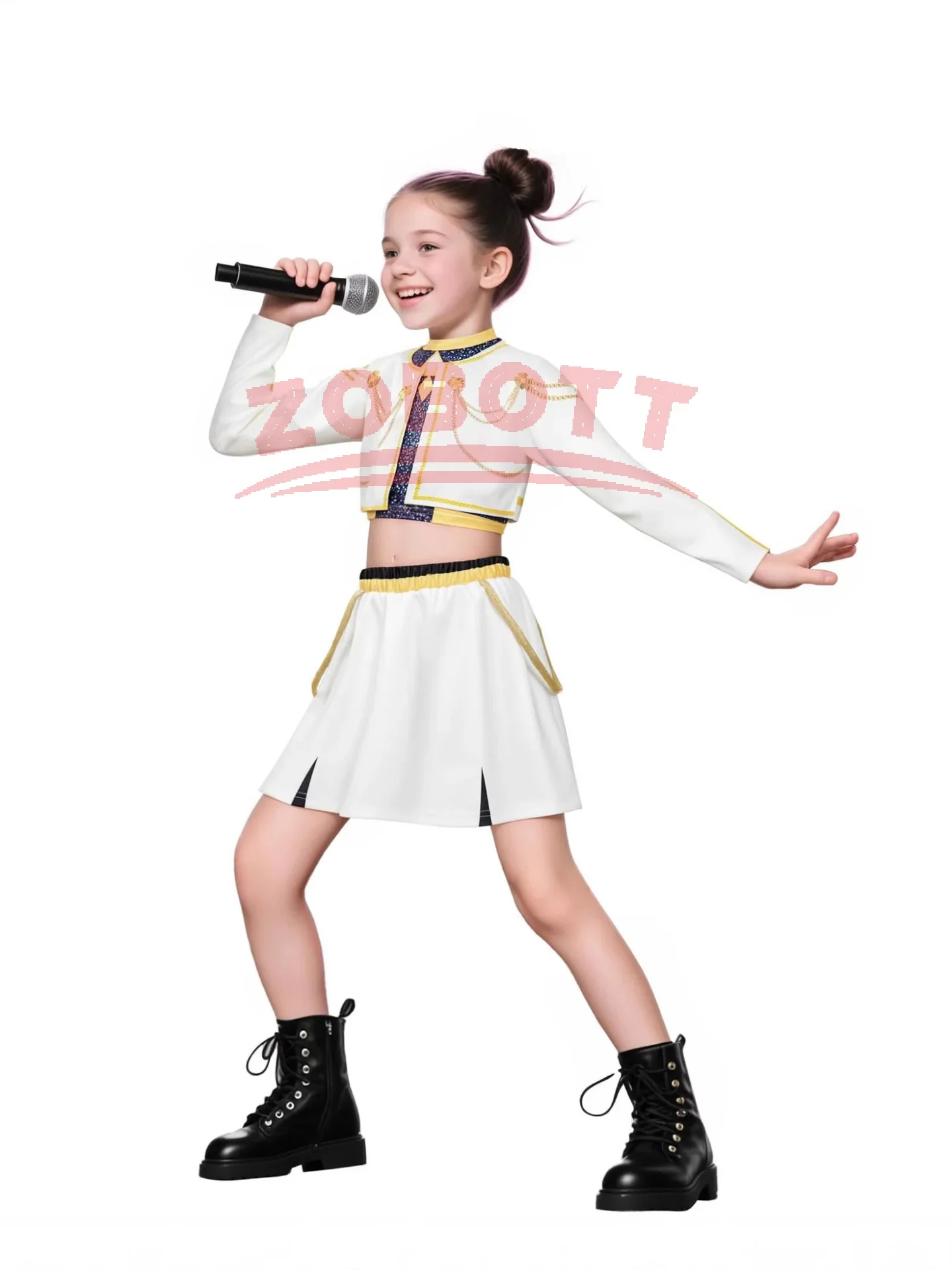 أزياء الهالوين فانتازيا KPop Rumi Zoey لعام 2025 أزياء تنكرية لمشهد vêtements ديمون تشاسور Disfraz 6 à 14 ans Halloween #4