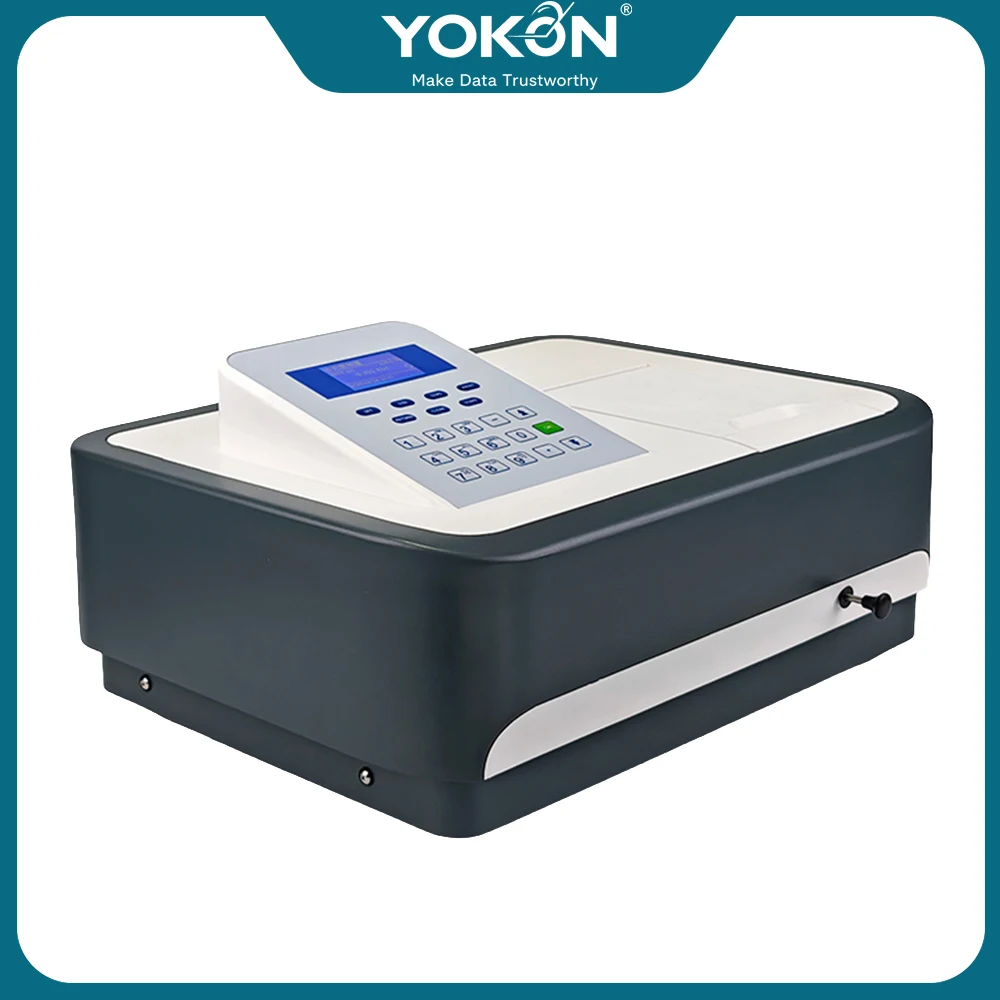 YOKON UV-Vis Spectrophotometer 721 722N 752N 220V - Lab Grade with CE Certificate for Chemical Analysis, Pharmaceutical & Resear