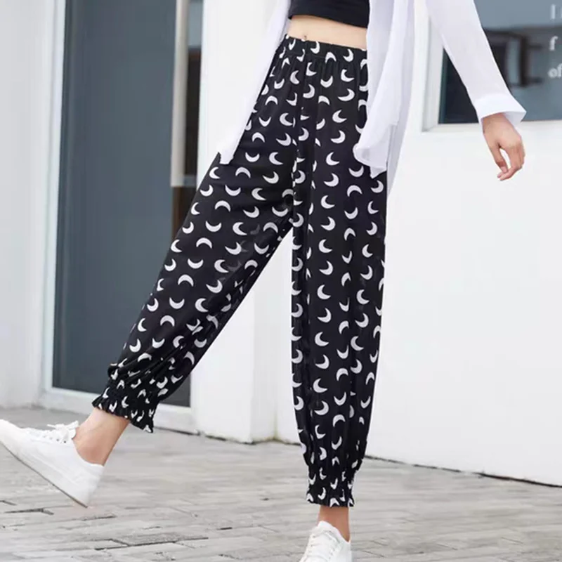 2022 Casual Harem Hight Waist Straight Loose Long Women Pants Street Wear Cool Summer Loose Checkerboard Patchwork Trousers