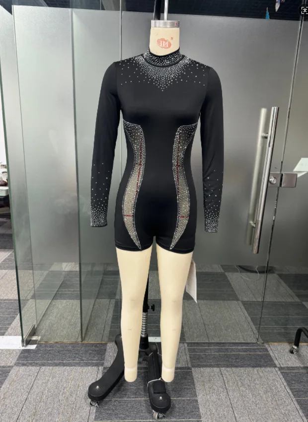 Monos de una pieza para mujer, monos sexys para fiesta y Club, monos de perforación en caliente, pantalones cortos, peleles ajustados, ropa de calle Y2k, mono ajustado