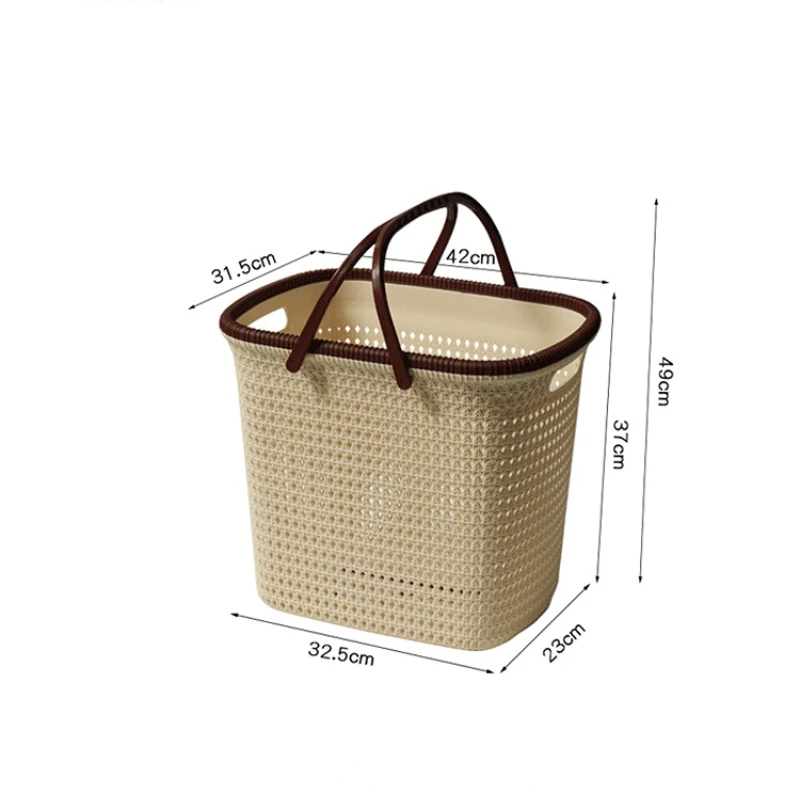 Laundry Hamper Rattan Dirty Clothes Basket With Lid Handle Laundry Sorter For Laundry Bedroom Clothes Kids Toys