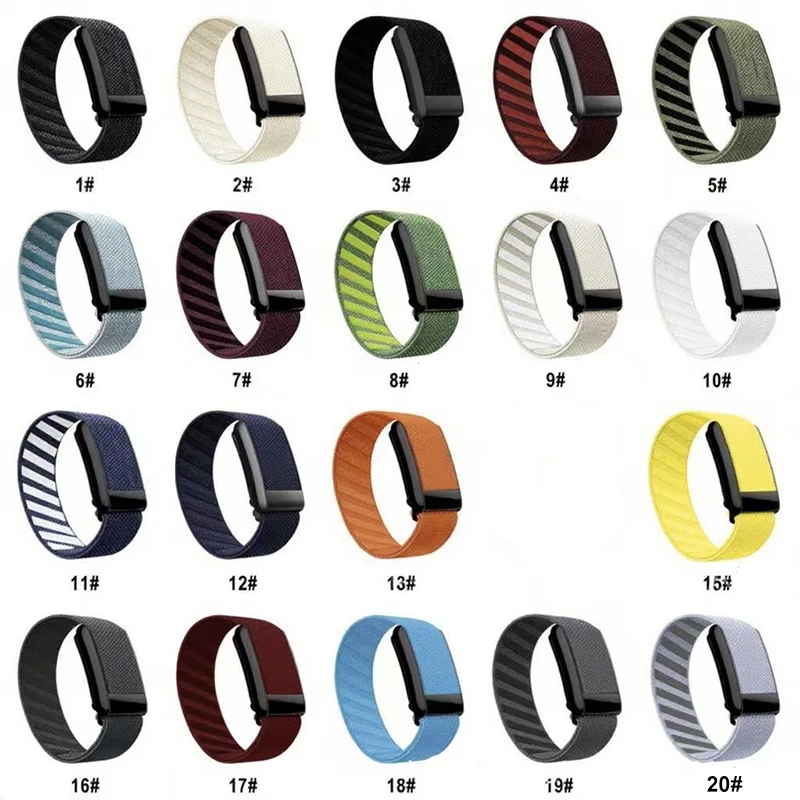 سوار لياقة بدنية من النايلون مناسب لـ Whoop 5.0، سوار معصم رياضي قابل للتعديل مع إطار ناعم، حزام تعقب لـ WHOOP 5.0