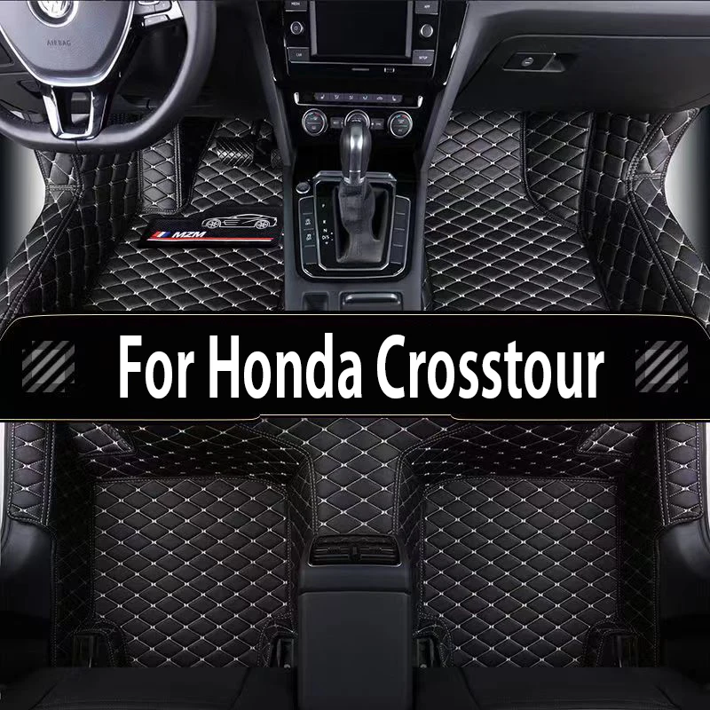 High quality wear-resistant Leather Liner Car Boot Liner Cargo Compartment Carpet Mud Kick For Honda Crosstour 2011-2017