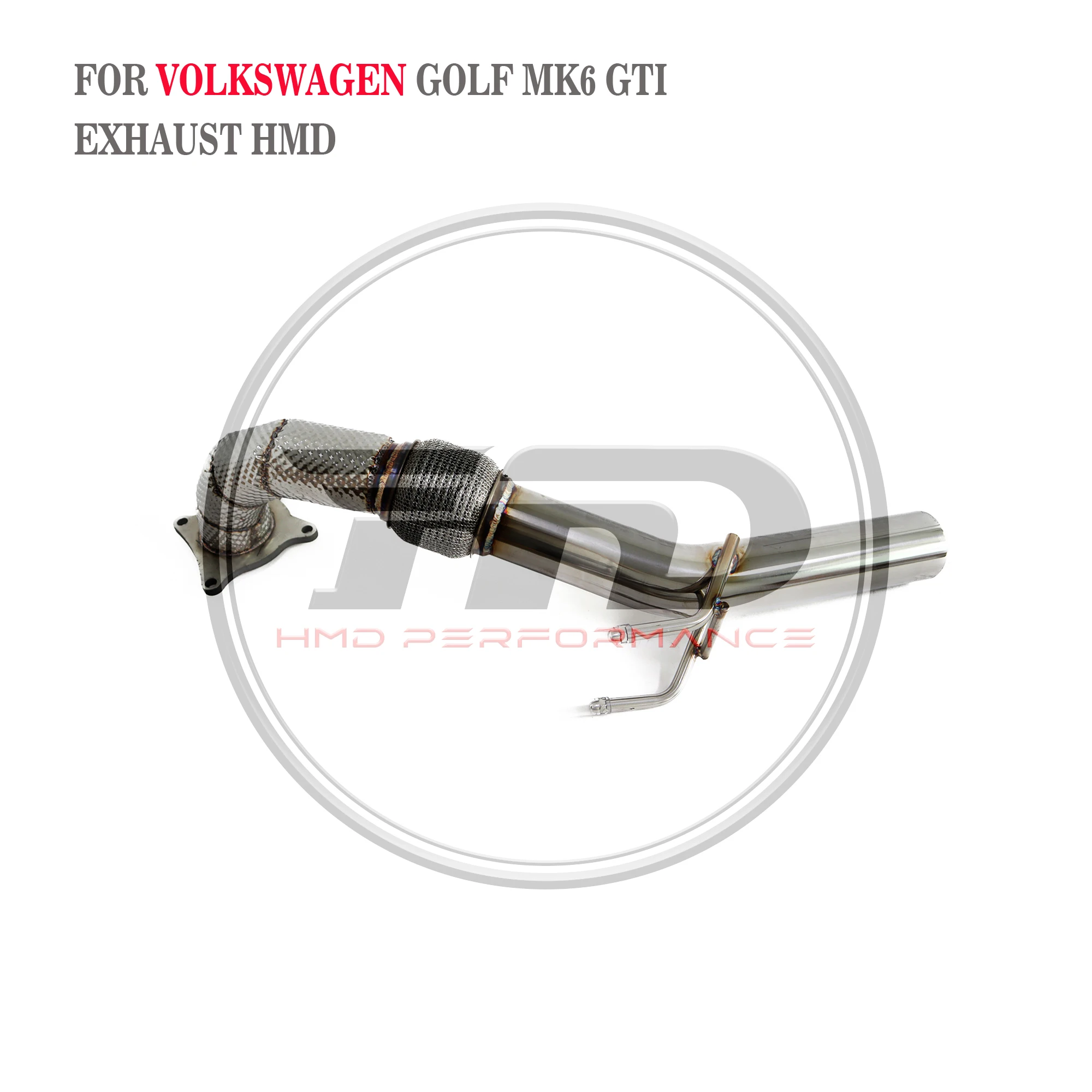 

HMD exhaust system High flow performance downpipes are catalytic converters for Volkswagen Golf 6 GTI automotive accessories