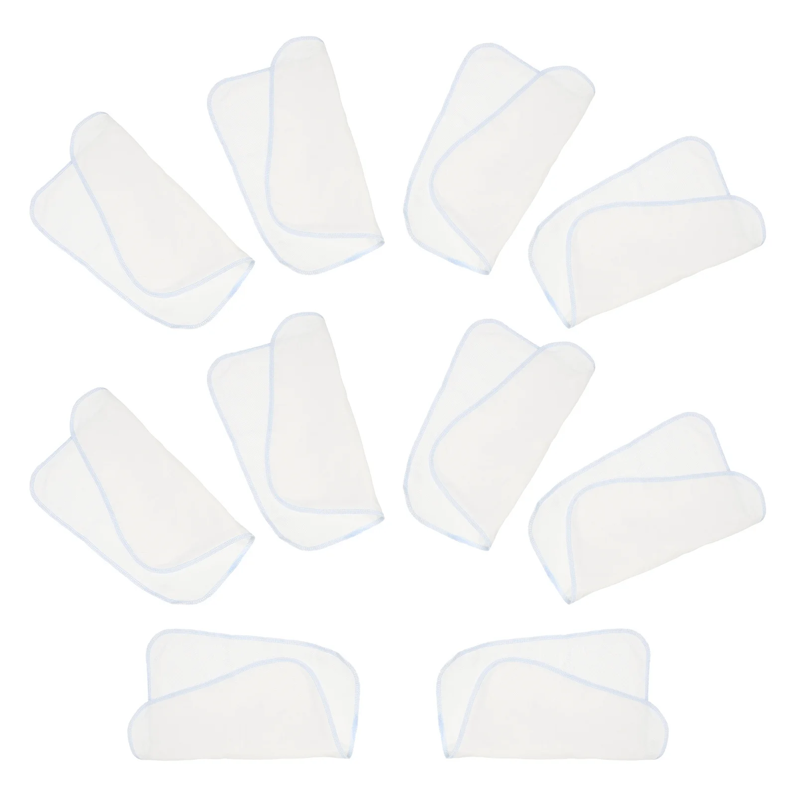 

10 шт., детские полотенца из органического хлопка, впитывающий быстросохнущий носовой платок для новорожденных, полотенце для лица, безопасное для чувствительной кожи