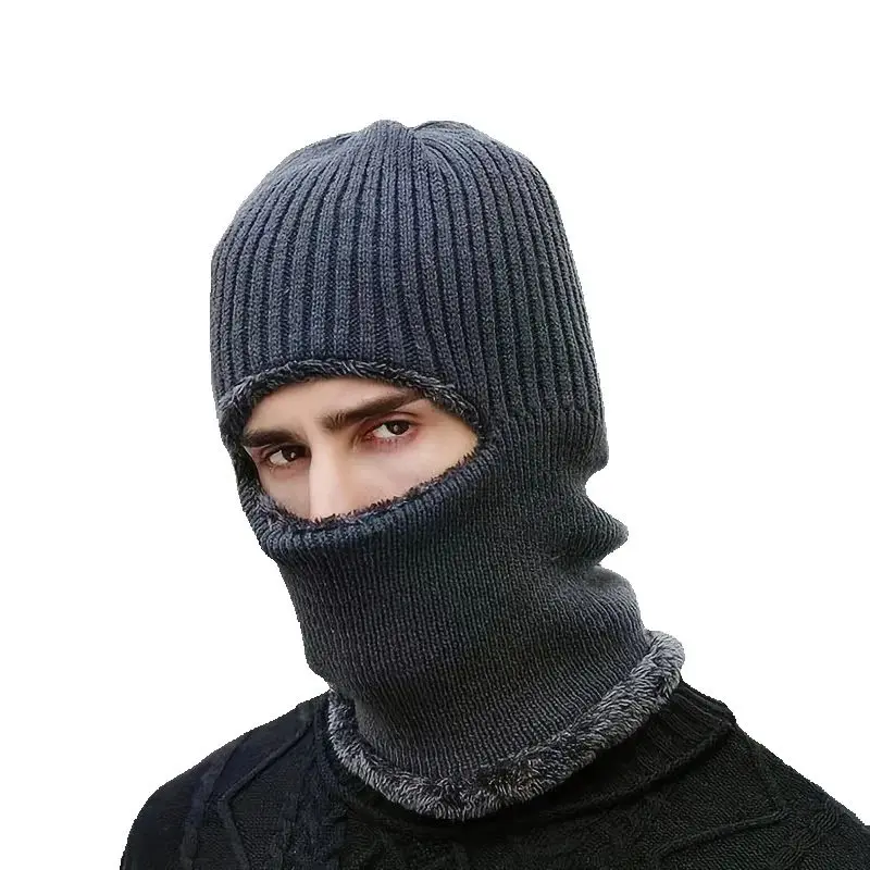 AliExpress WRELS Winter Knitted Balaclava Mask for Women Men Thermal Windproof Running Ski Cycling Face Cover Cold Weather