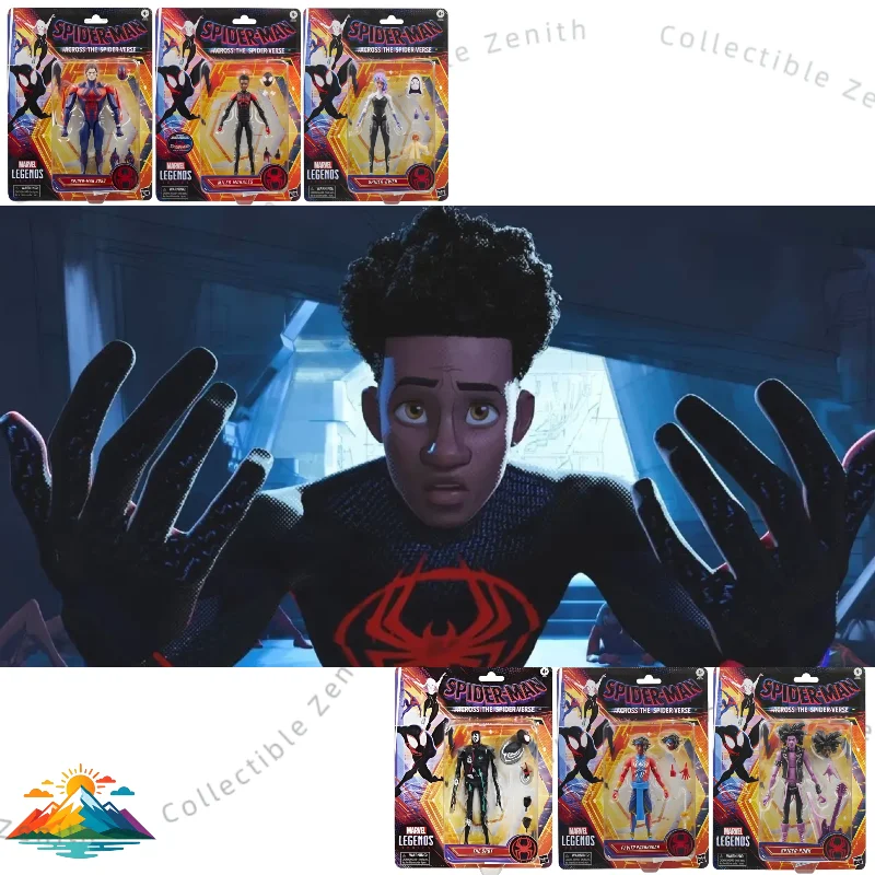 Hasbro Marvel Spider-Man: Across The Spider-Verse Miles Morales/Gwen/The Spot/Punk, figura de acción, juguetes originales, modelo, regalos