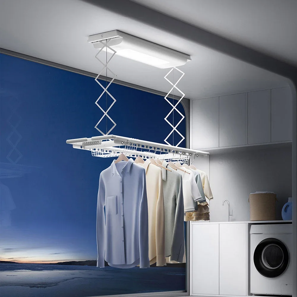 Multifunction Clothes Drying Rack 1S Electric Clothes Drying Rack Indoor Lifting Uvc Drying 35kg UVC M Home