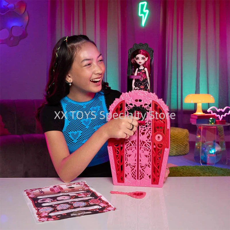 Monster High Skulltimate Secrets Doll & Accessories Set Garden Mysteries  Draculaura Doll Girl Dressing Games Birthday Gifts - AliExpress 26