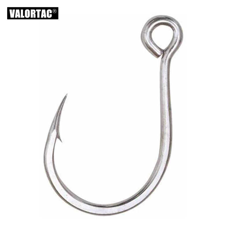 Big Eye single hook Inline FishHooks 12pcs/pack For Live Bait And Hardbait Single Fishing Hooks