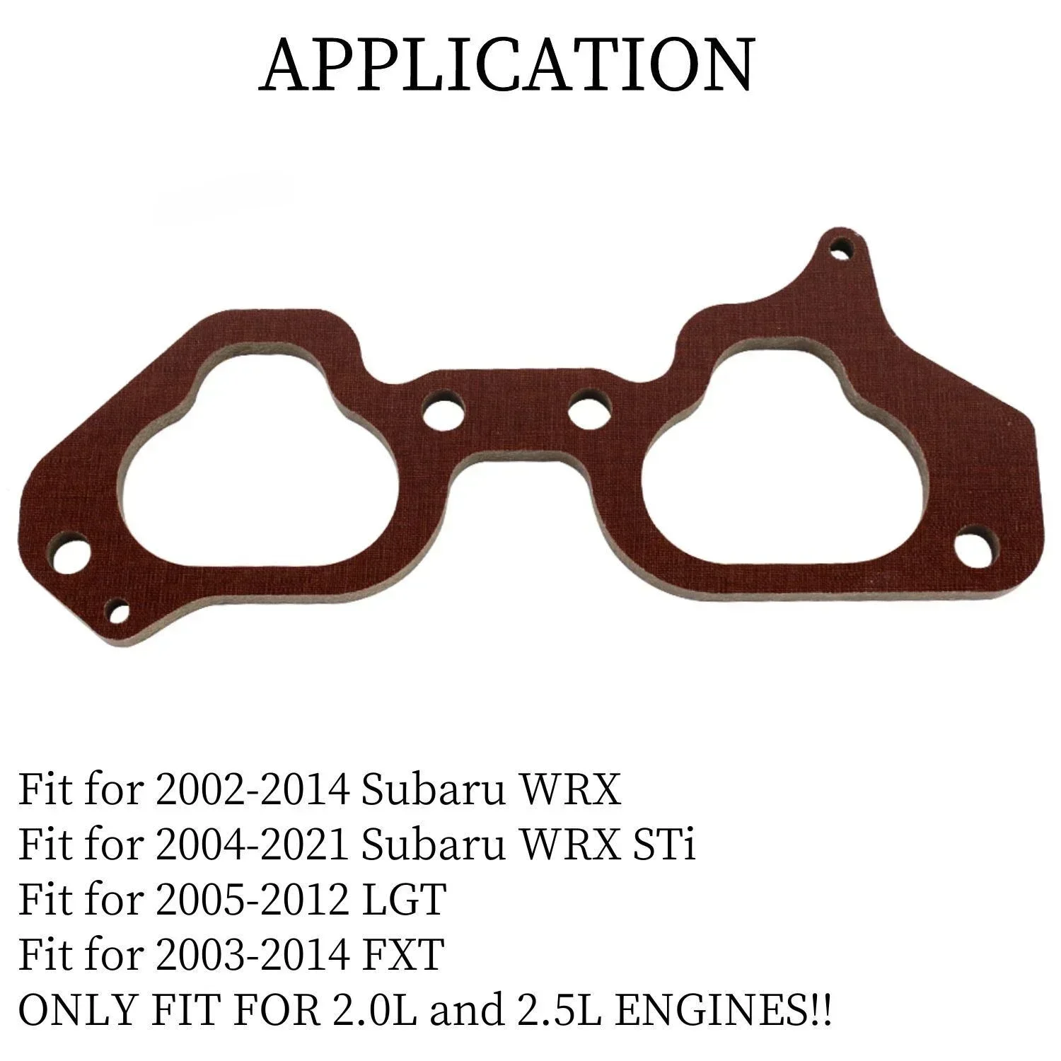 

1 set Phenolic Manifold Gasket for 2002-2014 Subaru WRX Impreza WRX STI LGT FXT Air Intakes Parts for Air Intake System