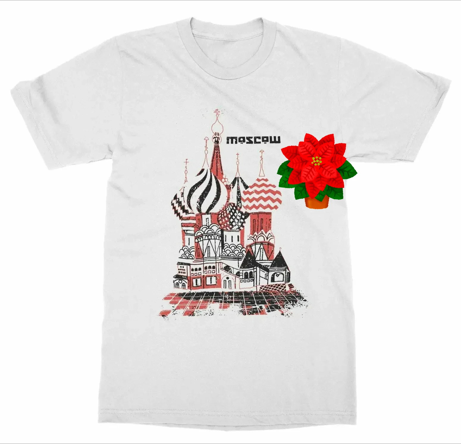 Moscow Russia Red Square World City Travel T-Shirt 100% Cotton O-Neck Summer Short Sleeve Casual Mens T-shirt Size S-3XL