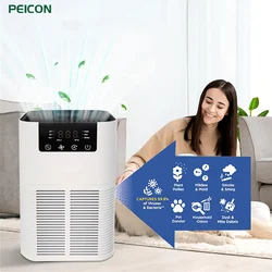 Air Purifier for Home Negative Ions Generator HEPA Air Purifiers Filter Air Cleaner for Smoke Pet Odor Remove Allergens Pollen