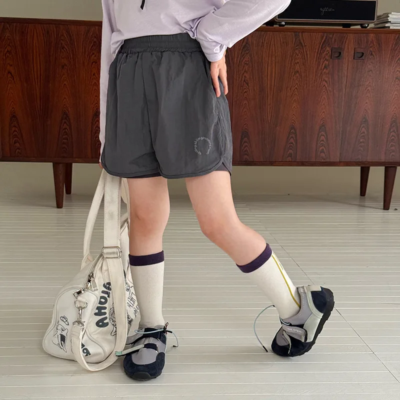 

Girls Shorts 2025 Summer New Girls Korean Versatile Casual Outdoor Anti Glare Sports Speed Drying Shorts