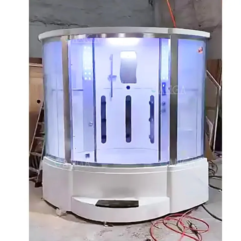 Customization Luxury Tub Shower Steam Room Steam Shower Combined Room with  Whirlpool Bathtub Steam Shower Cabin for 2 Person Ho
