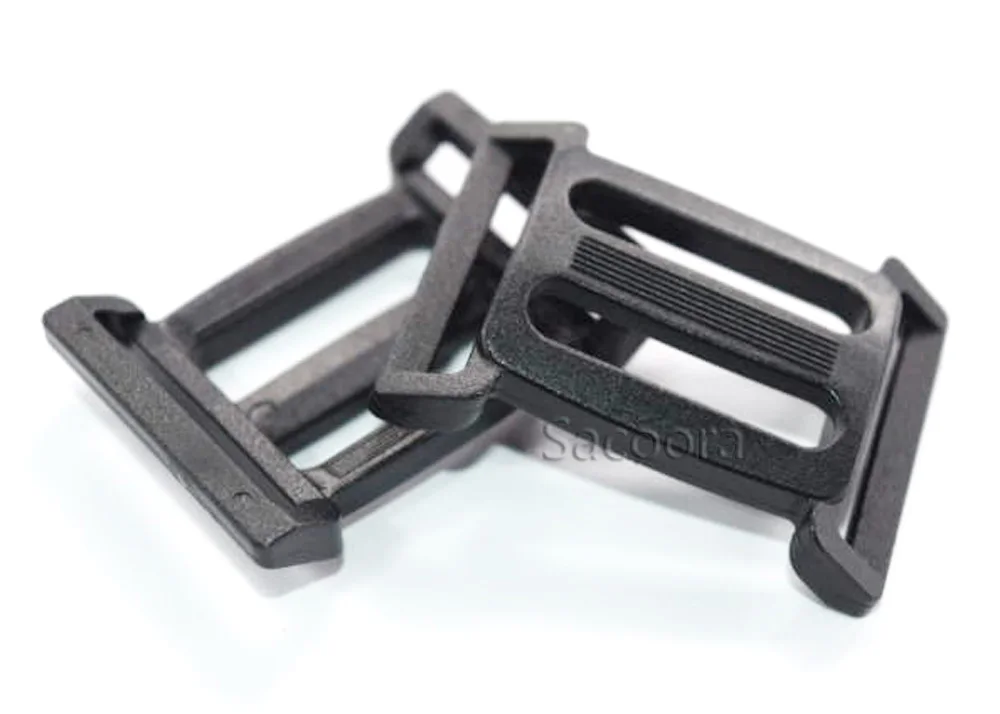 5pcs Plastic Multi-function Tri-Glide Slider Adjust Arched Buckle Bag Webbing Strap Parts Accessories 3 Size Pick 3/4\