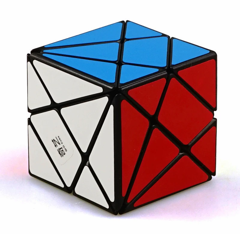 QIYI Axis Magic Cube Change Irregularly Jinggang Professional Puzzle Speed Cube with Frosted Sticker 3x3x3 Stickerless Body Cube