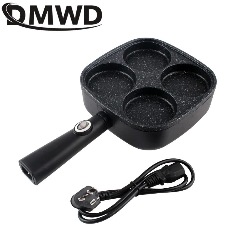 DMWD Multifunctional Electric Frying Pan Non-stick Omelette Steak Cooking Pan Egg Pancake Hamburger Bread Breakfast Machine