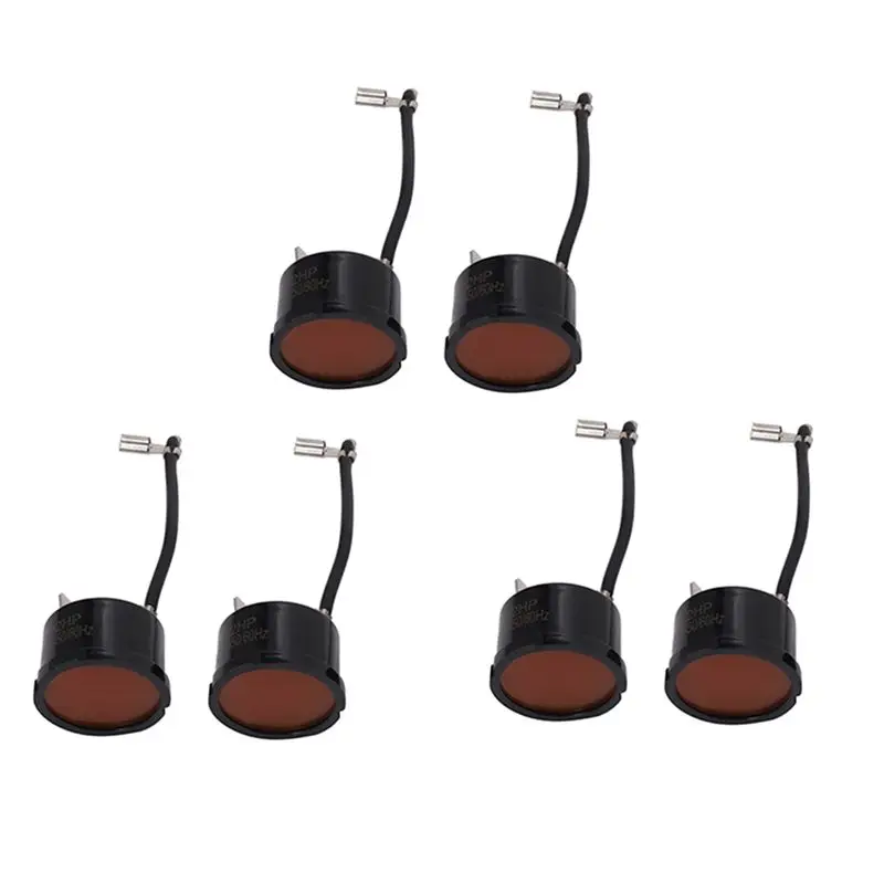 A02M-6Pcs 1/2HP 375W Refrigerator Thermal Overload Protector Compressor Replacement Part For Mini Refrigerator, Wine Center