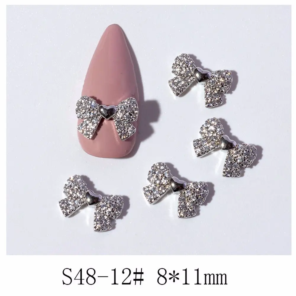 

Shiny Cute Charms Diamond Pearl Crystal Butterfly Nail Jewelry DIY Nail Art Decorations Bow Nail Rhinestones Manicure Tools