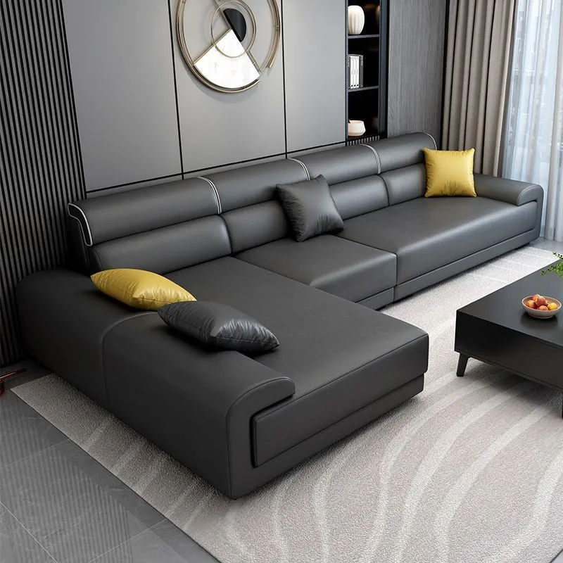 Leave-in technology cloth sofa, living room fully equipped, detachable and washable cotton and linen cat scratching fabric sofa