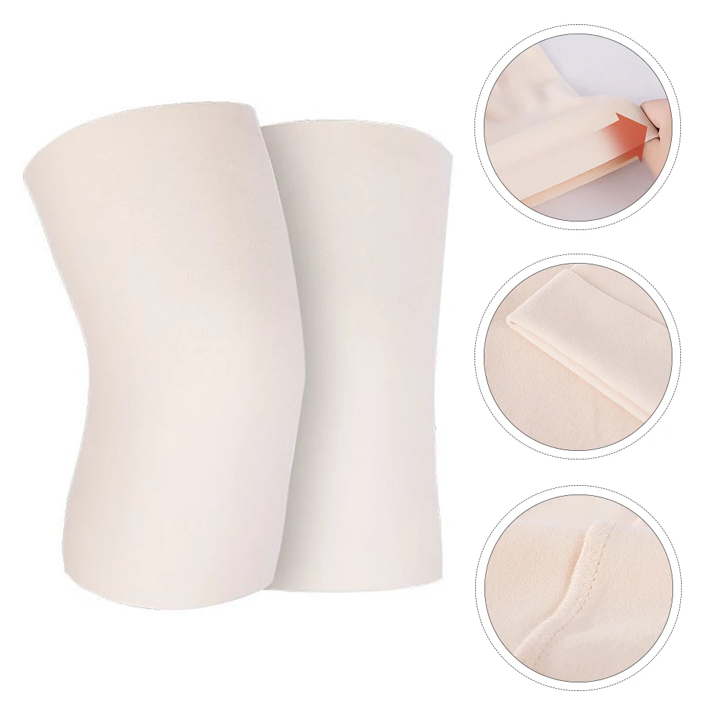 2 قطعة منصات الركبة الحرارية للرجال النساء المسنين رعاية الشتاء الدفء إصابة حماية الرياضة الركض رياضة سميكة التدفئة